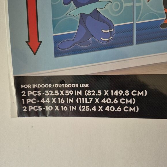 Pokemon Happy Birthday Giant Scene Setters Wall Decorating Kit Set of 2 NEW - Picture 3 of 7